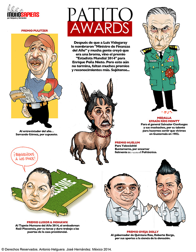 Patito awards. Domingo 5 de octubre de 2014