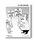 un año despues